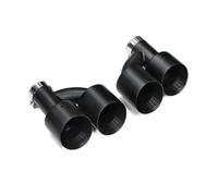 Tail Throat For GTI MK7 For Golf 7 1 Pair Quad Matte Stainless Steel Car Muffler Tip Exhaust Tip System Pipe Universal Exhaust Tip 60MM 63mm Car End Pipe(114MM)