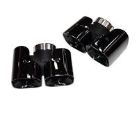 Tail Throat For Land For Rover For Defender 2020 2021 2022 2023 2024 Square Tailpipe Black Muffler Stainless Steel Exhaust Pipe Car End Pipe(Black 2 3.0)