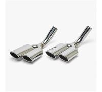 Tail Throat For Mercedes For Benz For G-Class W463 G500/G63/G550 1 Pair Auto Car Exhaust Pipe Tip Muffler Stainless Steel Trim Tail Throat Car End Pipe