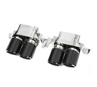 Tail Throat For Mercedes For Benz For W223 S-Class S450L S500L Upgraded B Style 4 Outlet Exhaust Pipe Muffler Tailpipe Car End Pipe(Silver)