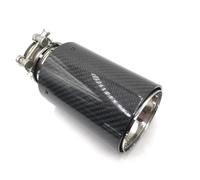 Tail Throat One Piece Glossy Carbon Exhaust Tips For Universal Style For M2 For M3 For M4 For M5 For M6 Carbon Nozzles Tails Exhaust Modification Car Exhaust Pipe(IN 73MM-OUT 93MM)