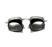 Tail Throat Oval Exhaust Tip Exhaust Pipe Muffler For A4 A5 A6 A7 Upgrade RS3 RS4 RS6 RS7 Look Muffler Tip Tailpipe Car End Pipe(Black)