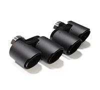 Tail Throat Quad Carbon Fiber Exhaust Tip For BMW For G20 G21 330i 330d 320d Dual Outlet Stainless Steel Muffler Exhaust System Tailpipe Car End Pipe(A Carbon 1)