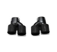 Tail Throat Quad Carbon Fiber Exhaust Tip For BMW G22 G23 For M440i 2021 2022 Dual Exhaust Pipe Muffler Tip Exhaust System Nozzle Tailpipe Car End Pipe(Carbon look P)
