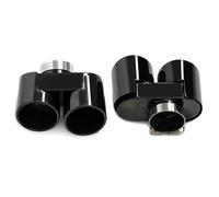 Tail Throat Quad Carbon Fiber Exhaust Tip For BMW G22 G23 G26 420i 430i 425i Muffler Tip Exhaust Nozzle Exhaust Pipe Replacement Tailpipe Car End Pipe(Black A)