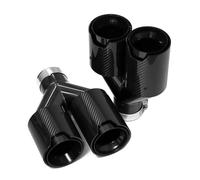 Tail Throat Quad Carbon Fiber Stainless Steel Exhaust Tip For BMW Universal For Exhaust Tips End Pipes Tailpipe Muffler Tips Car End Pipe(ID54MM)