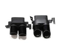 Tail Throat Quad Exhaust Tailpipe For Mercedes For Benz For W223 S-Class S450L S500L 2021-2024 Upgraded B Style Exhaust Muffler Tailpipe Car End Pipe(Black)