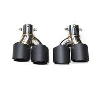 Tail Throat Quad Exhaust Tip Car Exhaust Pipe For BMW For G20 G21 320d 330i 325i 2020+ Muffler Tip Tailpipe 63mm Nozzle Car End Pipe(Carbon C)