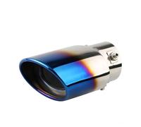 Tail Throat Shark Belt Net Tail Throat Stainless Steel Exhaust Pipe Automobile Muffler Accessories Automobile Exhaust Pipe(Bake blue)