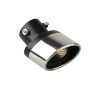 Tail Throat Shark Belt Net Tail Throat Stainless Steel Exhaust Pipe Automobile Muffler Accessories Automobile Exhaust Pipe(Black silverbend)