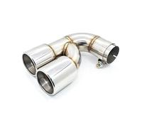 Tail Throat Stainless Steel Exhaust Pipe 60mm Inlet Muffler Tip Tailpipe Nozzle 1 PCS Exhaust Tip For BMW For F20 116I 1 Series Car End Pipe
