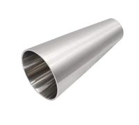 Tail Throat Stainless Steel Size Change 76 To 63 Exhaust Pipe Straight Pipe 63 To 51 Sanitary Fittings Welding Joint Car End Pipe(38mmx19mm)