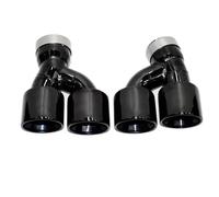 Tail Throat Suitable For BMW 5 Series G30 G31 Tailpipe Exhaust Pipe Modification With Four Carbon Fiber Muffler Tip Nozzle Exhaust Head Car End Pipe(Black)