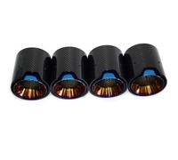 Tail Throat Suitable For BMW For M2 For M3 For M4 G80 G81 G82 G83 G87 Carbon Fiber Tailpipe Exhaust Pipe Muffler Tip Nozzle Exhaust Head Car End Pipe(Carbon 3)