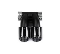 Tail Throat Suitable For Cayman For 718 For Boxster Exhaust Modified Dual Sports Tailpipe Stainless Steel Muffler Car End Pipe(Triple Black)