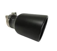 Tail Throat Tail Pipe Car Muffler Tail Pipe Stainless Steel Black Large Caliber 115 Universal Throat Matte Accessories Exhaust Tips Dual Exhaust Pipes(66MM IN-101MM OUT)