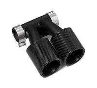 Tail Throat Tail Pipe For 718 For Cayman 987 For Boxster Rectangle Exhaust Tip Upgrade In The Double Exit Muffler Tail Pipe Rear Exhaust Pipe End Throat(987 CarbonFiber C)