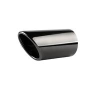 Tail Throat Tail Pipe For A1 A3 A4 for TT 2009-2015 2Pcs/Set Chrome Plating Stainless Steel Car Exhaust Muffler Tip Pipes Covers Dual Exhaust Pipes(Black-7.6cm)