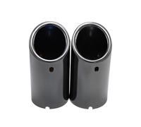 Tail Throat Tail Pipe For BMW F30 2013-2018 E92 E90 3 Series GT 325i 328i 2Pcs 70mm Car Exhaust Muffler Tip Cover Dual Exhaust Pipes(2pcs Gloss Black)