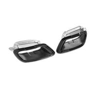 Tail Throat Tail Pipe For BMW X5 G05 X6 G06 X7 G07 2020+ Black Square Stainless Steel Exhaust Trim Tailpipes Nozzle 2 Pcs/lot Car Tips Automobile Exhaust Tailpipe(Black B)