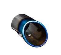 Tail Throat Tail Pipe For Q7 4L SQ7 2006-2016 Stainless Steel Rear Exhaust Pipe Tips Tailpipe 2 PCS Tip Nozzle Muffler Dual Exhaust Pipes(Blue A 1PC)