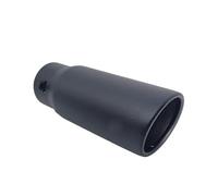 Tail Throat Tail Pipe Muffler Tip 76mm Universal Tail Pipe Stainless Steel Nozzle For Black Bolt-On Exhaust Pipes Car Accessories Car Exhaust Nozzle(Oblique mouth)