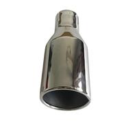 Tail Throat Tail Pipe Stainless Steel Single The Flat Edge Universal Muffler Tail Throat Car Exhaust Pipe 2022 2023 H7 Car Exhaust Nozzle(63MM IN-101MM OUT)