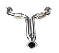 Tail Throat Y Pipe Exhaust Downpipe 201 Stainless Exhaust Manifold Header Midpipe For Nissan For 350Z G35 2004-2005 Car End Pipe