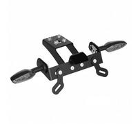Tail Tidy Fender Eliminator License Number Plate Holder Bracket with LED Turn Signal Lights, Compatible with Ninja ZX6R 2009-2018 ZX10R 2008-2010 Smoke