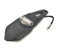 Tail Tidy For Enduro Motocross Motorcycle Rear For Fender License Plate Bracket Holder With 12V LED Taillight Brake Lamp Universal for Fender Eliminator(Transparent1)