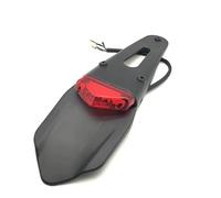 Tail Tidy For Enduro Motocross Motorcycle Rear For Fender License Plate Bracket Holder With 12V LED Taillight Brake Lamp Universal for Fender Eliminator(Red)