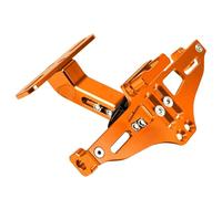 Tail Tidy For KAWASAKI Z650 Z 650 2018 2017-2023 Universal Motorcycle LED License Plate Holder Number Plate Frame LED Light Bracket Motorbike Number Plate Holder(Orange)