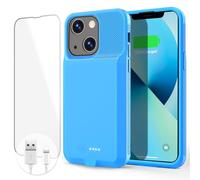tailasi Battery Case for iPhone 14/14 Pro/13/13 Pro, Charging Case Charger Real 7000mAh Rechargeable Anti-Fall Protection Ultra-Slim Extended Juice Box for iPhone 13/13Pro/14/14 Pro (6.1”) (Blue)