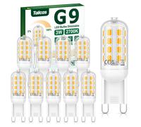 Tailcas G9 LED Bulbs Dimmable Warm White 2700K, 3W 320LM G9