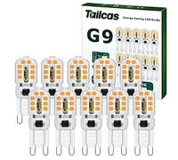 Tailcas G9 LED Light Bulbs 3W, (Equivalent 30W Halogen Bulb) Mini Led Lamp Warm White 360 Degree 300LM 3000K AC/DC 220-240V for Lighting Decor, Chandelier Home (10 Packs)