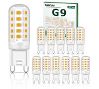 Tailcas G9 Led Light Bulbs, 5W Warm White, Equivalent to 40W-50W Halogen, 500lm 3000K 220-240V No Flicker Non-Dimmable Energy Saving, for Home Lighting Decor 12-Pack