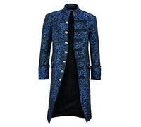 Tailcoat Button Jacket Frock Fashion Coat Men Vintage Gothic Men's Coats Jackets Fleece Hooded Coat