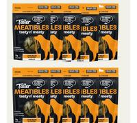 Tailer Meatibles Grain-Free Dog Nibbles - 100% Natural, High Protein Dog Treats with Collagen (10 Packs, Chicken & Cheese)