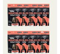 Tailer Meatibles Grain-Free Dog Nibbles - 100% Natural, High Protein Dog Treats with Collagen (10 Packs, Salmon & Wild Garlic)
