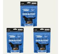 Tailer Meatibles Grain-Free Dog Nibbles - 100% Natural, High Protein Dog Treats with Collagen (3 Packs, Skin & Coat)