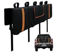 Tailgate Bike Pad Oxford Cloth Tailgate Pad for Mountain Bikes with Reflective Strips & Tool Pocket Fits 5 Bikes 32.7x53.1
