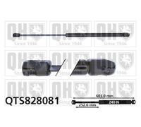 Boot Gas Strut QTS828081 Quinton Hazell Spring Lift Tailgate Rear 176414 Quality