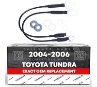 Tailgate Cable Replacement Set, Rear Left & Right Side - Compatible with 2004-2006 Toyota Tundra Pickup Truck - Tail Gate Support Cable Straps, Metal 17-15/16" Long - OEM 65770-0C040, 65770-0C050