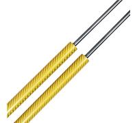 Tailgate Damper Compatible With Volvo For V40 5-door Hatchback 2012-2019 573mm Rear Tailgate Boot Lift Supports Shock Absorbers Trunk Struts With Spring(Yellow Carbon Fiber)