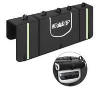 Tailgate Pad for Mountain Bike, Upgrade Truck Tailgate Bike Pad with Reflective Strips & Tool Pockets, Heavy Duty MTB Tailgate Pad Pickup Tailgate Cover for 5 Bikes