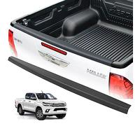 Tailgate Protector for Toyota Hilux 2016-2020 (Active Icon Invincible X) & 2021-2026 (Active Icon) Rear Tail Gate Guard Cap Premium LLDPE Heavy Duty Bed Liner Rail Styling Upgrades - Matte Black
