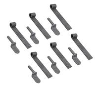 Tailgate Straight Hinge 150 x 30mm + 12.5mm Weld on Gudgeon Pin Self Colour 6pk