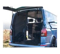 Tailgate Wing Door Boot Cover Sun Protection Large 180 x 150 cm Sun Protection Curtains Magnetic Fly Screen Black Mesh Mosquito Net for Roof T4 T6 T5 Motorhome Caravan Camping Accessories