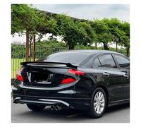Tailgate Wing For Civic 4-Door 2012 2013 2014 2015 Sedan MODULO Style Rear Trunk Spoiler Wing With LED Brake Light Lamp(Black)
