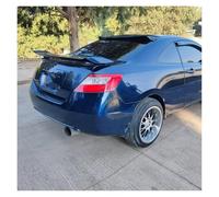 Tailgate Wing For Civic Coupe 2006 2007 2008 2009 2010 2011 SI Style Rear Trunk Spoiler W/ 3rd Brake LED Light(Blue)